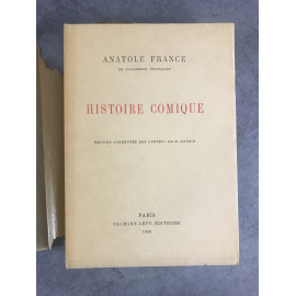 Anatole France Histoire comique exemplaire numéroté sur vélin du marais