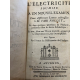 Nollet Jean Antoine Lettres sur l'électricité 1753 -1770 L'électricité soumise à un nouvel examen nombreuses planches gravées.