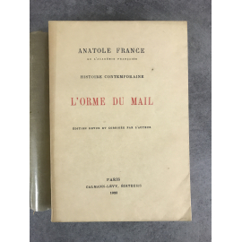 Anatole France l'Orme du Mail exemplaire numéroté sur vélin du marais