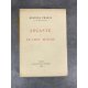 Anatole France Jocaste et le chat maigre exemplaire numéroté sur vélin du marais