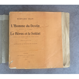 Bernard Shaw L'homme du Destin Le héros et le Soldat édition originale française exemplaire numéroté sur Japon