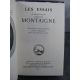 Jean de Bonnot Montaigne Michel de Les Essais 1972 cuir doré parfait état. Collector