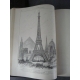 Exposition Paris 1889 Construction tour Eiffel , gravures complet.