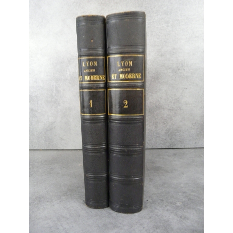 Lyon ancien et moderne complet des gravures Boitel Leymarie 1838 solidement relié cuir