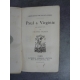 Bernardin de Saint Pierre Paul et Virginie précieuses éditions Lemerre 1877.