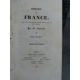 Laurentie histoire de France complète, 8 vol au fer des Chartreux de Lyon, bel exemplaire, reliure aux armes, livres de prix.