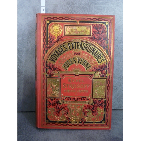 Hetzel Jules Verne michel strogoff de moscou a irkoutsk jours cartonnage à un éléphant dos au phare Voyages extraordinaires