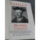 Collection Bibliothèque de la pléiade NRF Rabelais Œuvres complètes Collector 10 décembre 1951 Gargantua Pantagruel